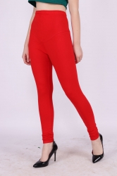 Candy Apple Color Churidar Leggings